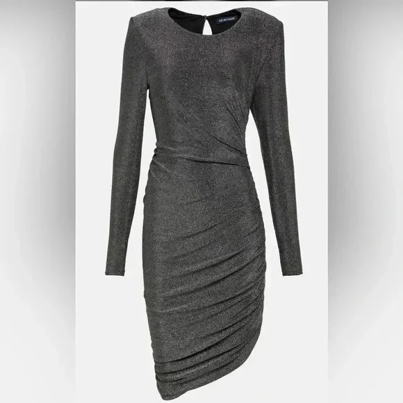 Nwot! Veronica Beard Cyrus Metallic Mini Dress